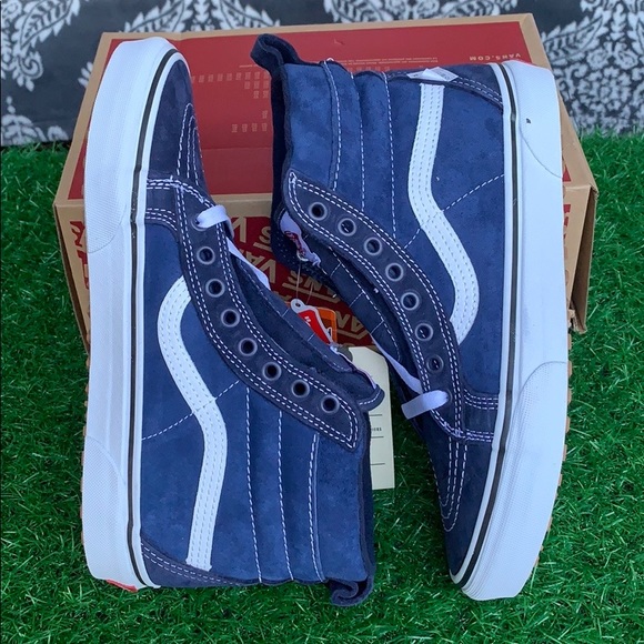 VANS SK8-Hi Mte Navy/True White WMNS - Picture 3 of 16